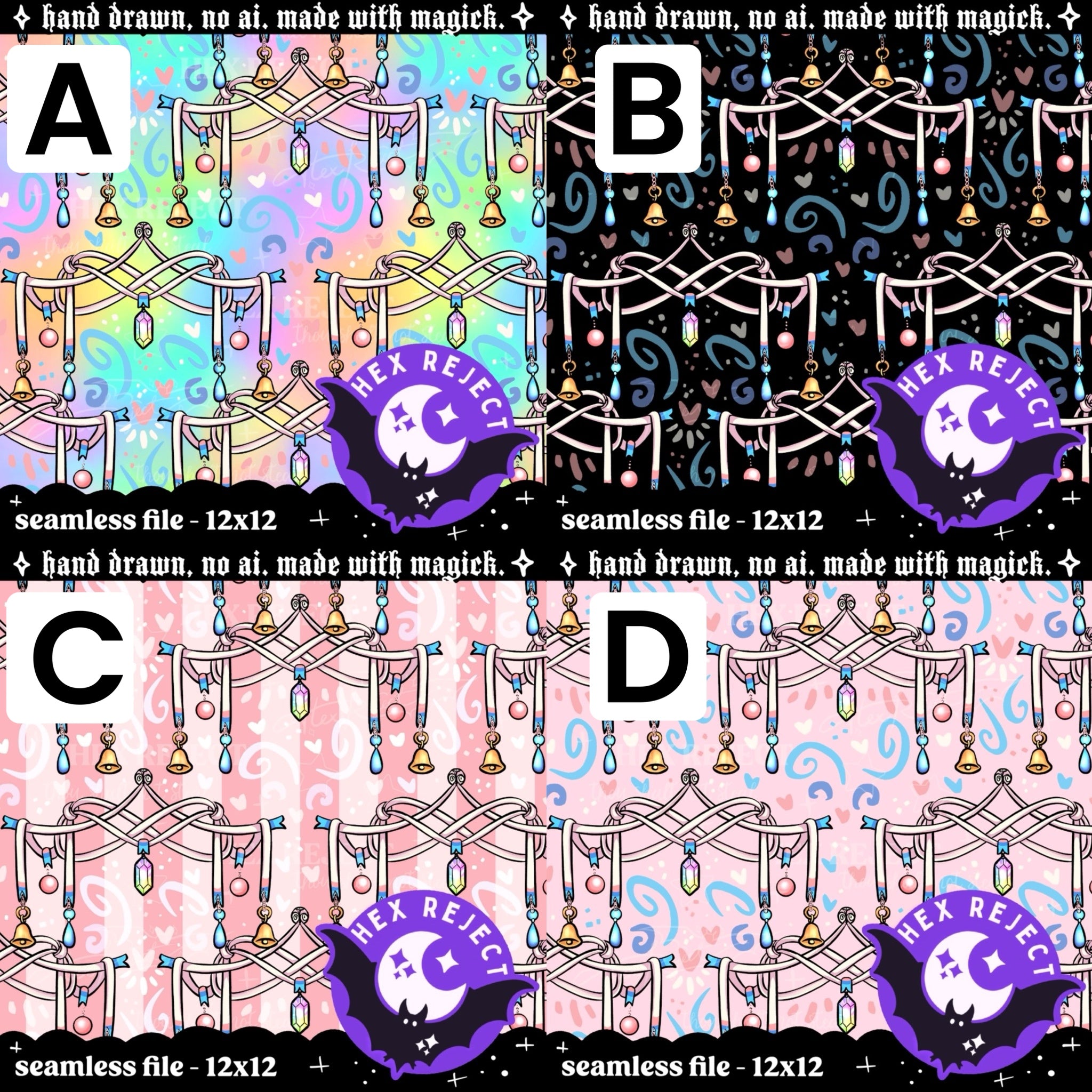 Ribbon Charms Coord - Seamless Files