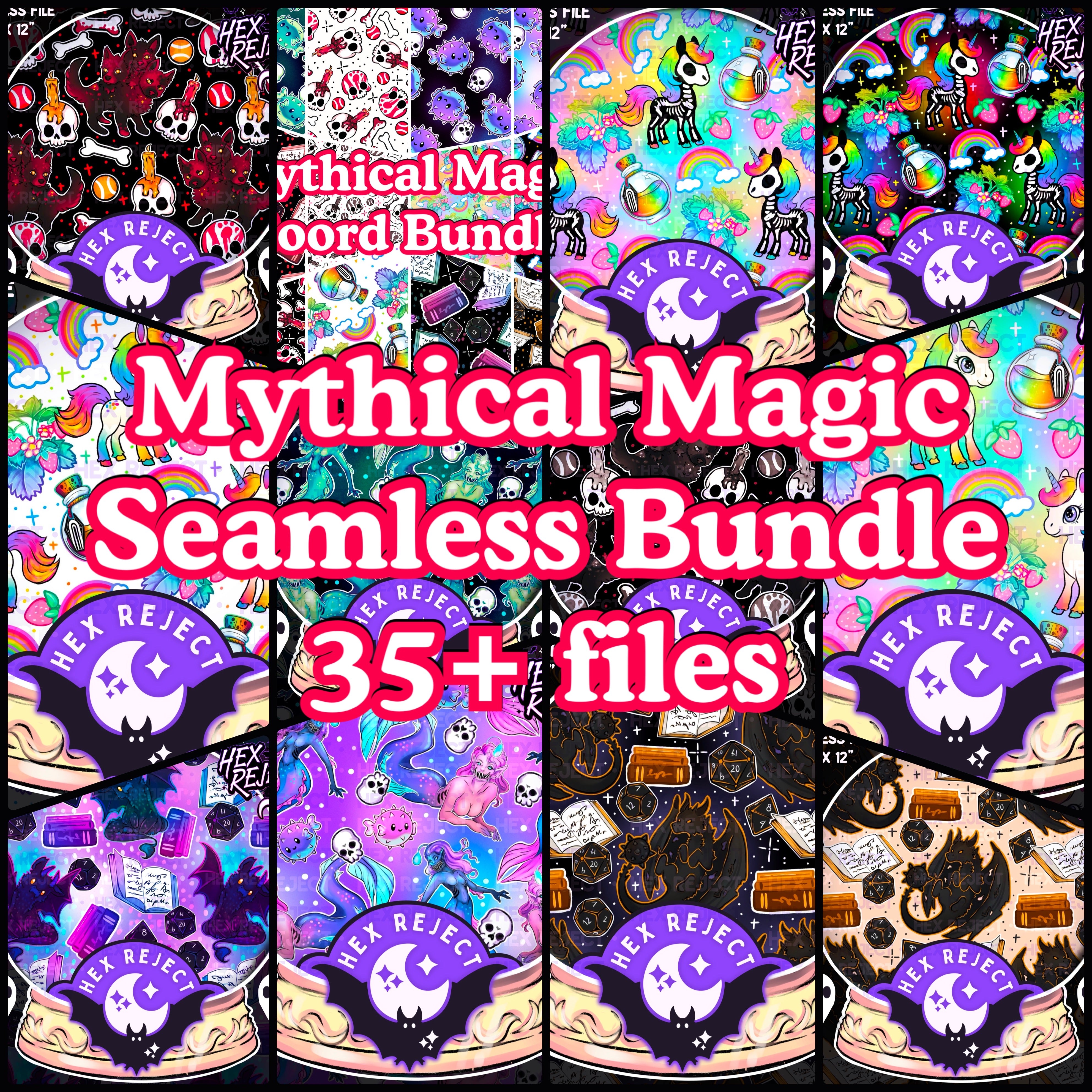 Mythical Magic - Seamless bundle (coords included)