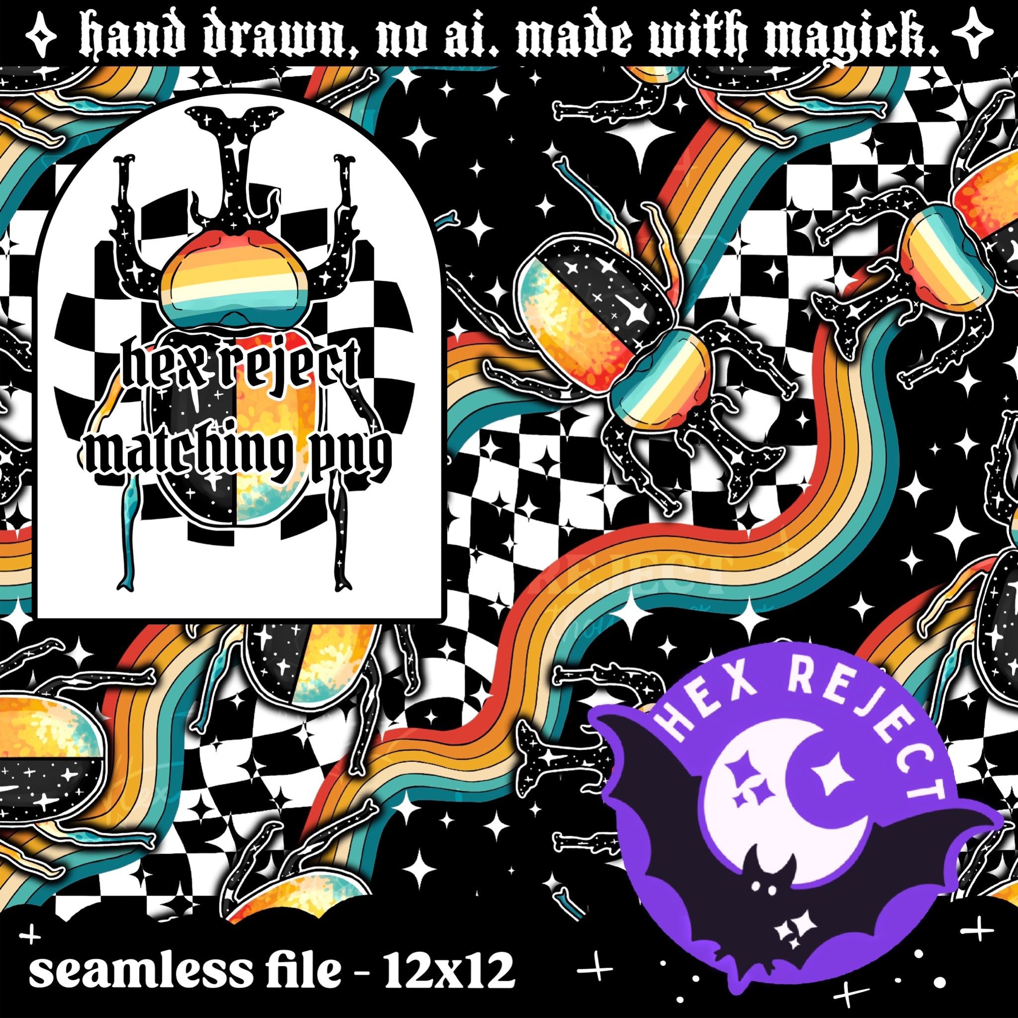 Insects & Bugs - Seamless or PNG files - Revealed