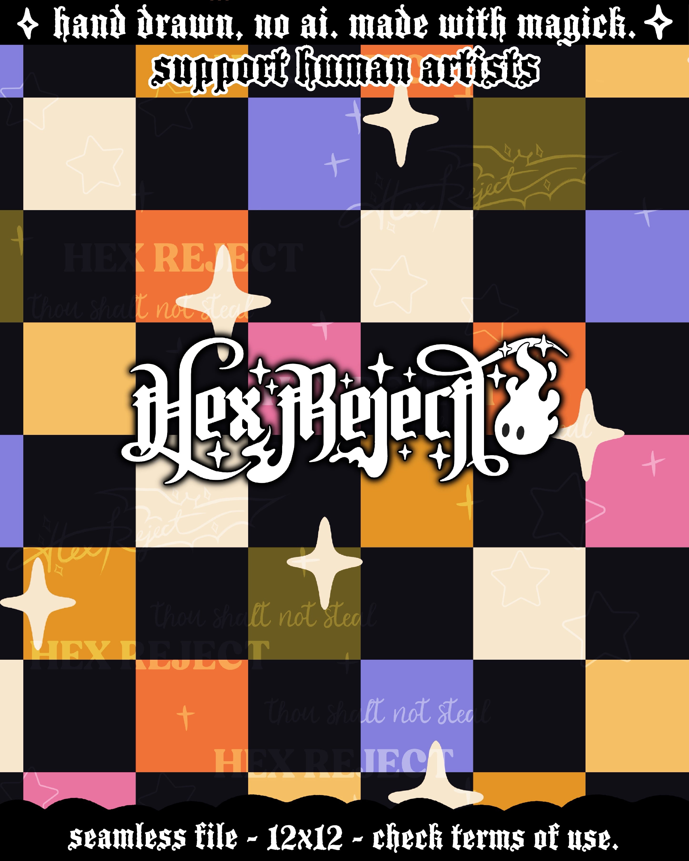 Retro Checkers - Seamless file