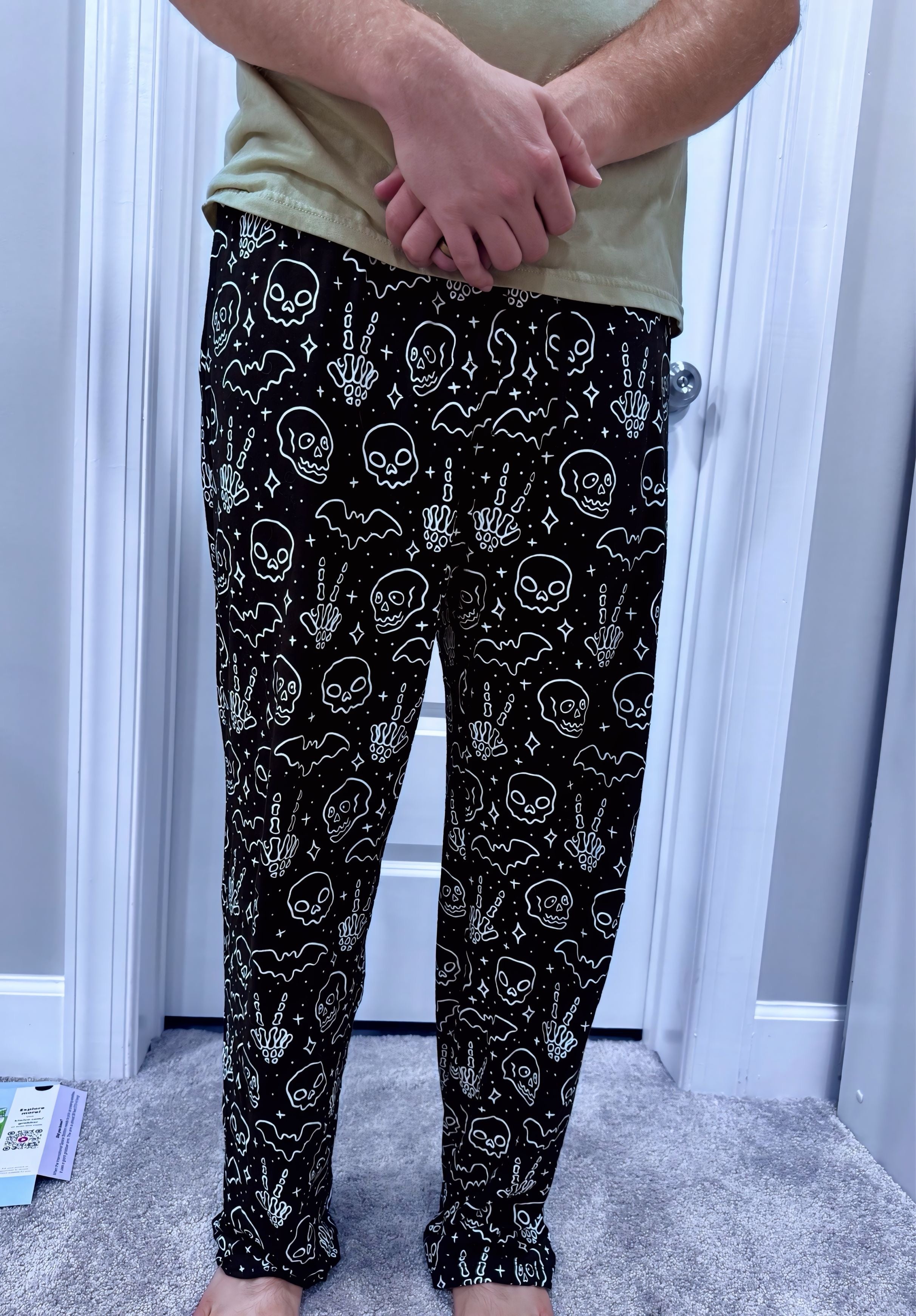 Spooky Glow relaxed joggers / preorder *arrives by mid Oct* - (glow in the dark)