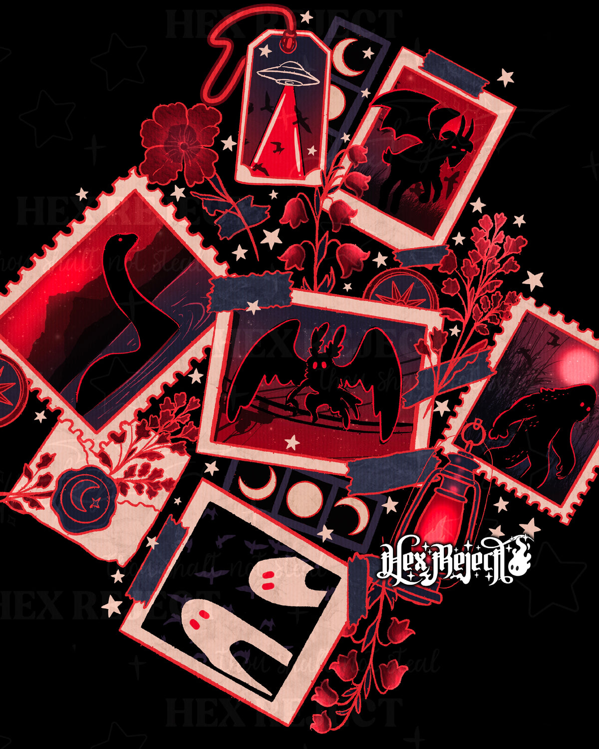 Day Sixteen - Cryptid Collage : Hextober - Sub file