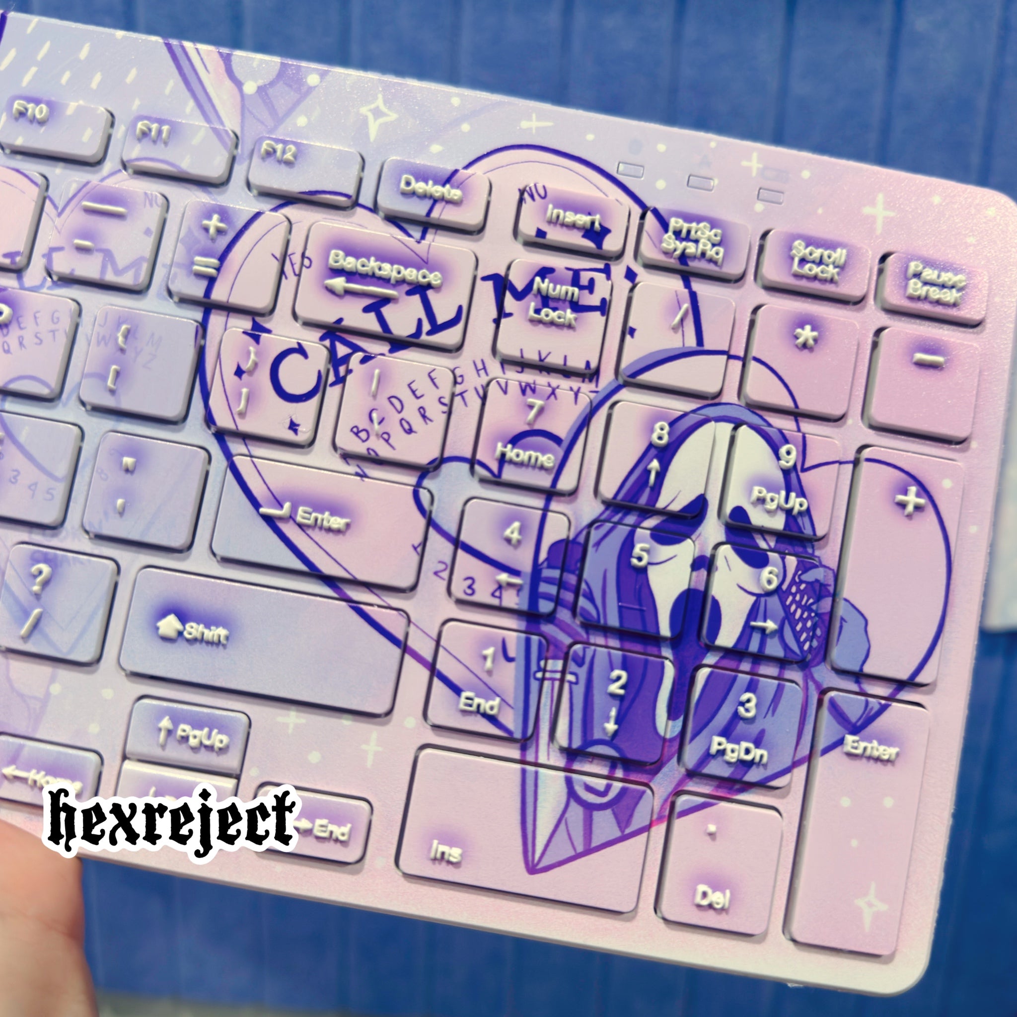 Call Me Bluetooth Wireless Keyboard - Raised text