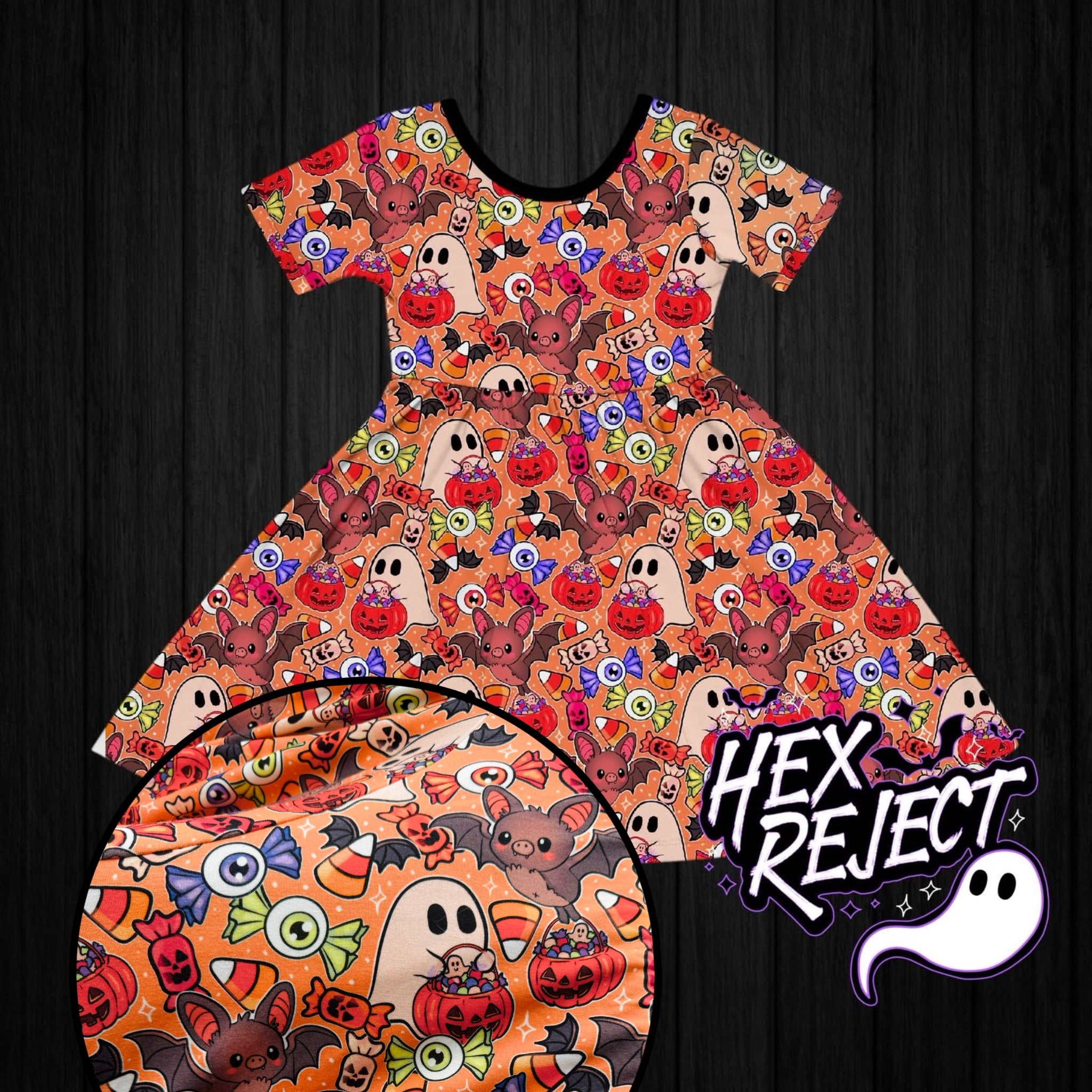 Trick or Treat twirl dresses - Kids & Adult