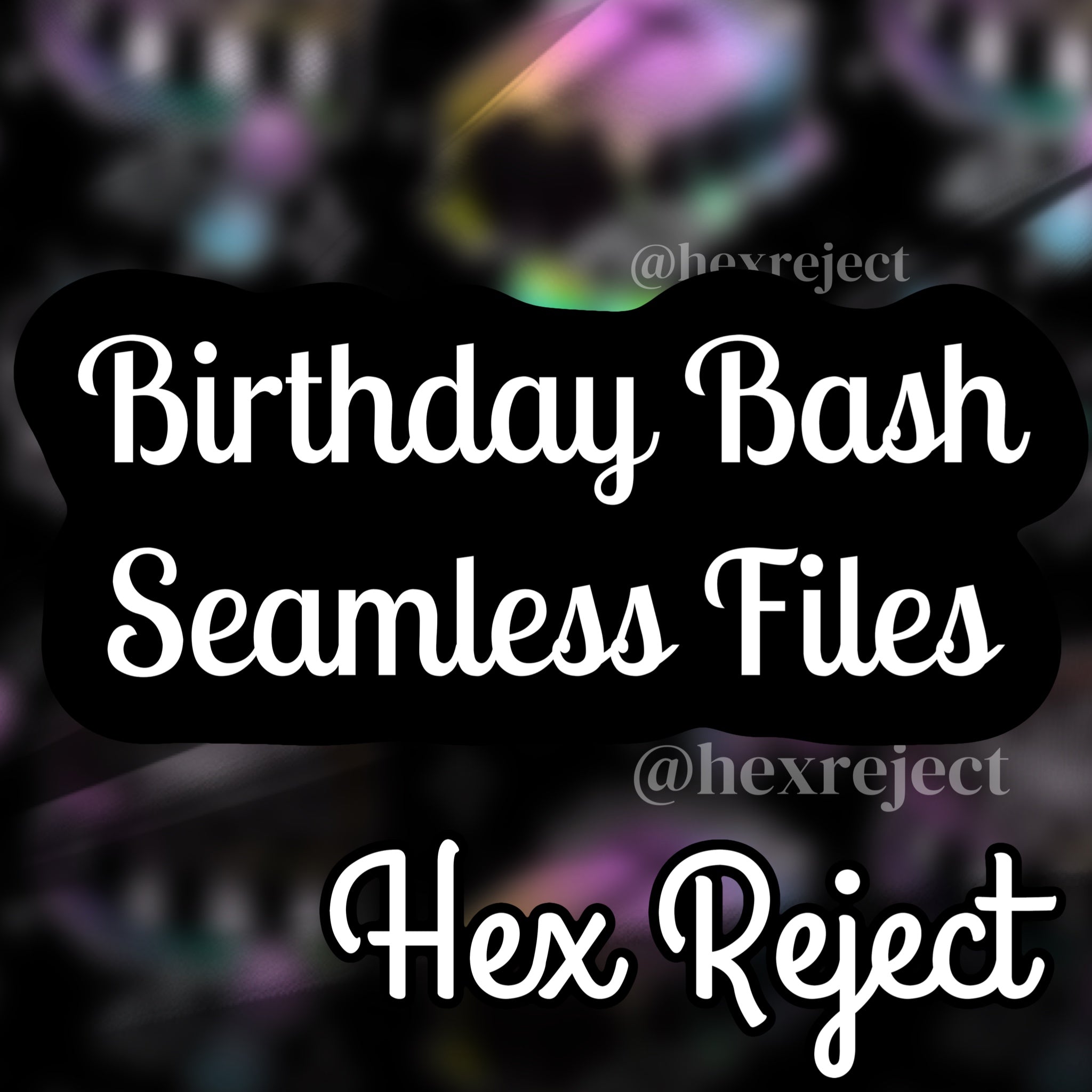 Birthday Bash Mystery Cake Files - Seamless file