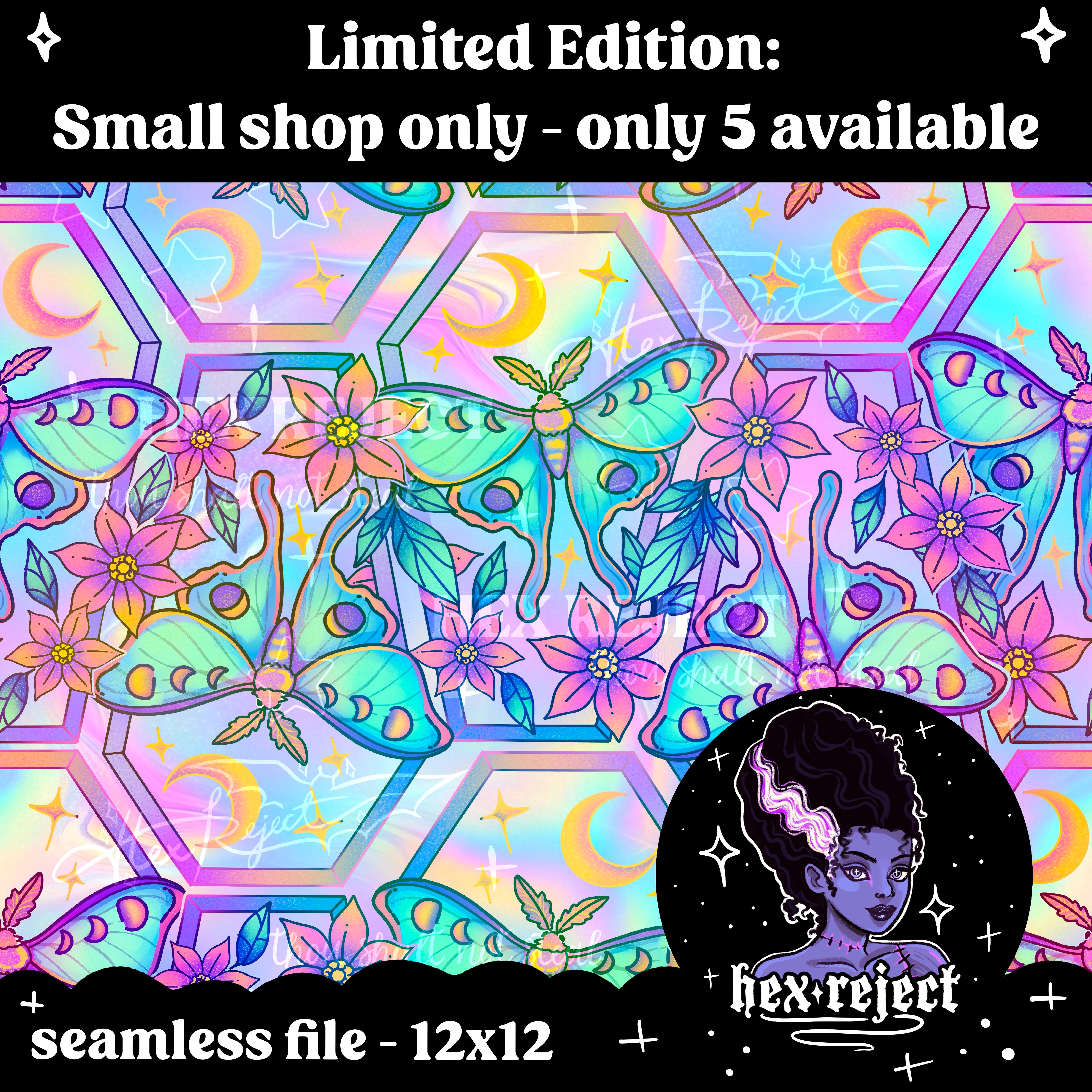 Coffin - Seamless & PNG files - Hextober 2025
