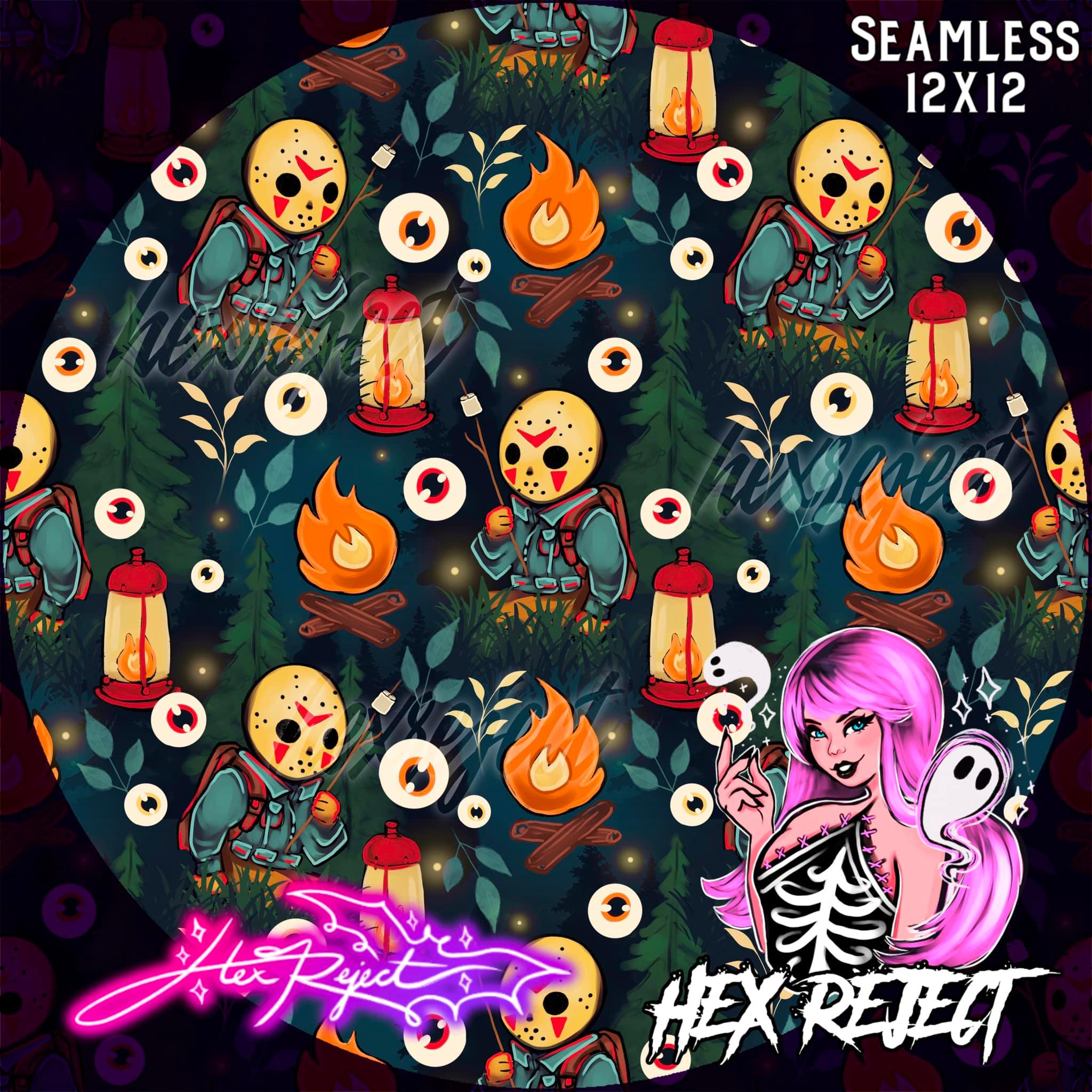 Camp Fear - Seamless file - Hex Reject