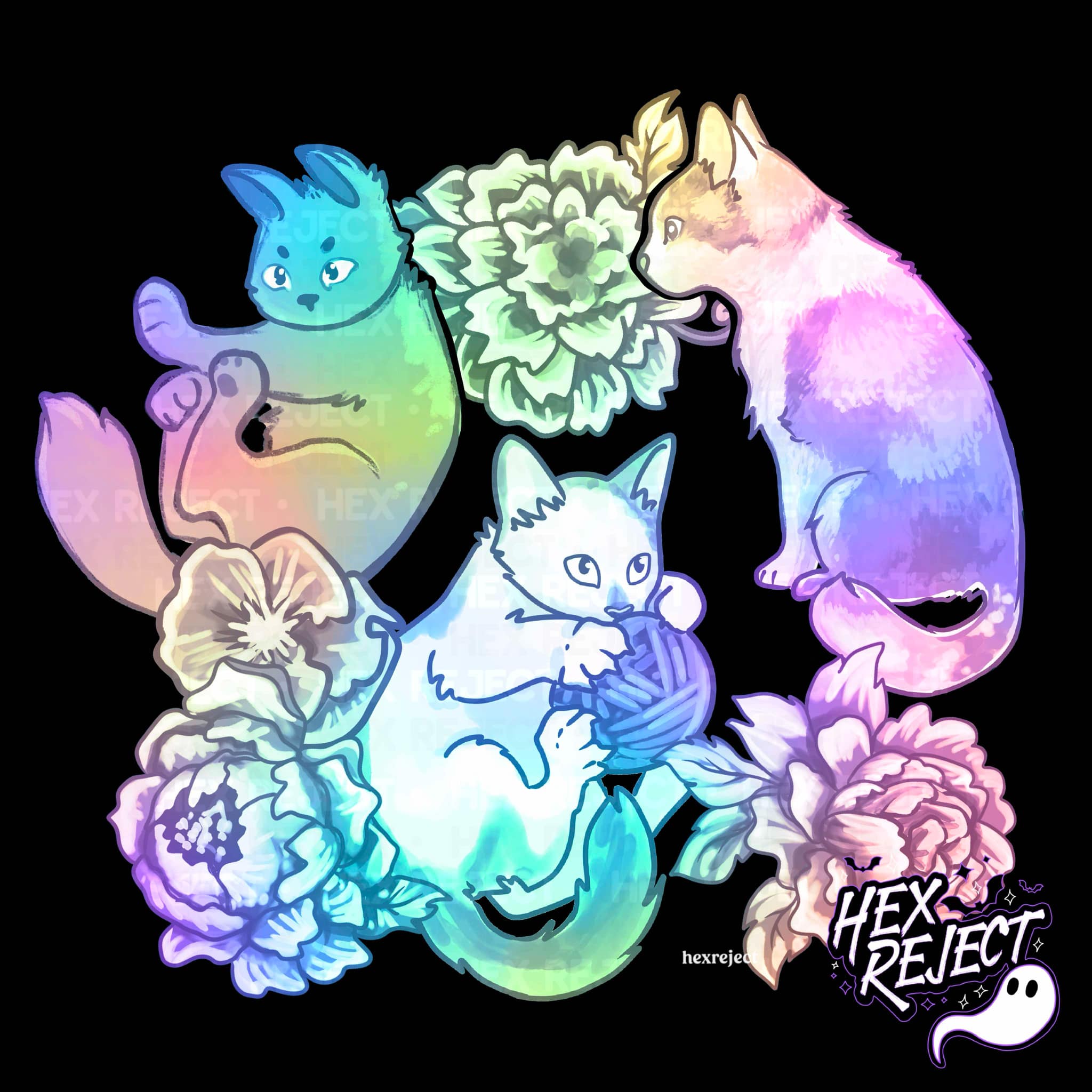 Cats Porcelain - PNG / Sub file