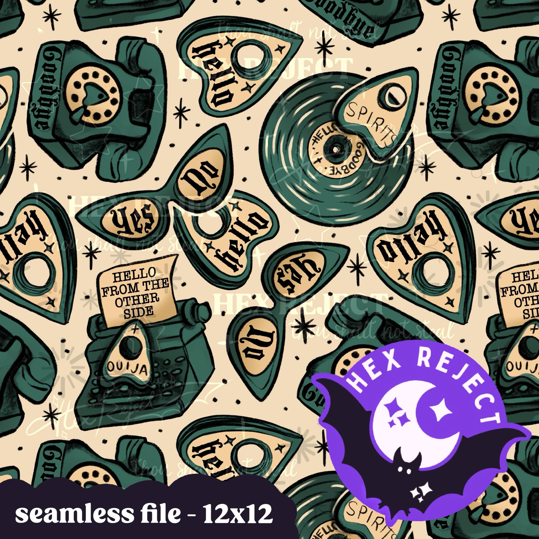 Retro Planchettes - Seamless file