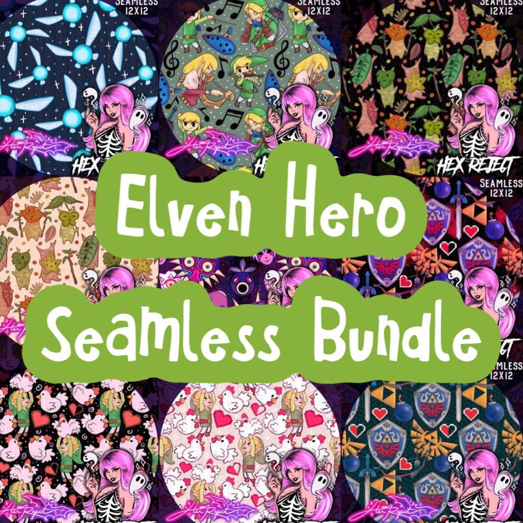 Elven Hero - Seamless bundle - Hex Reject