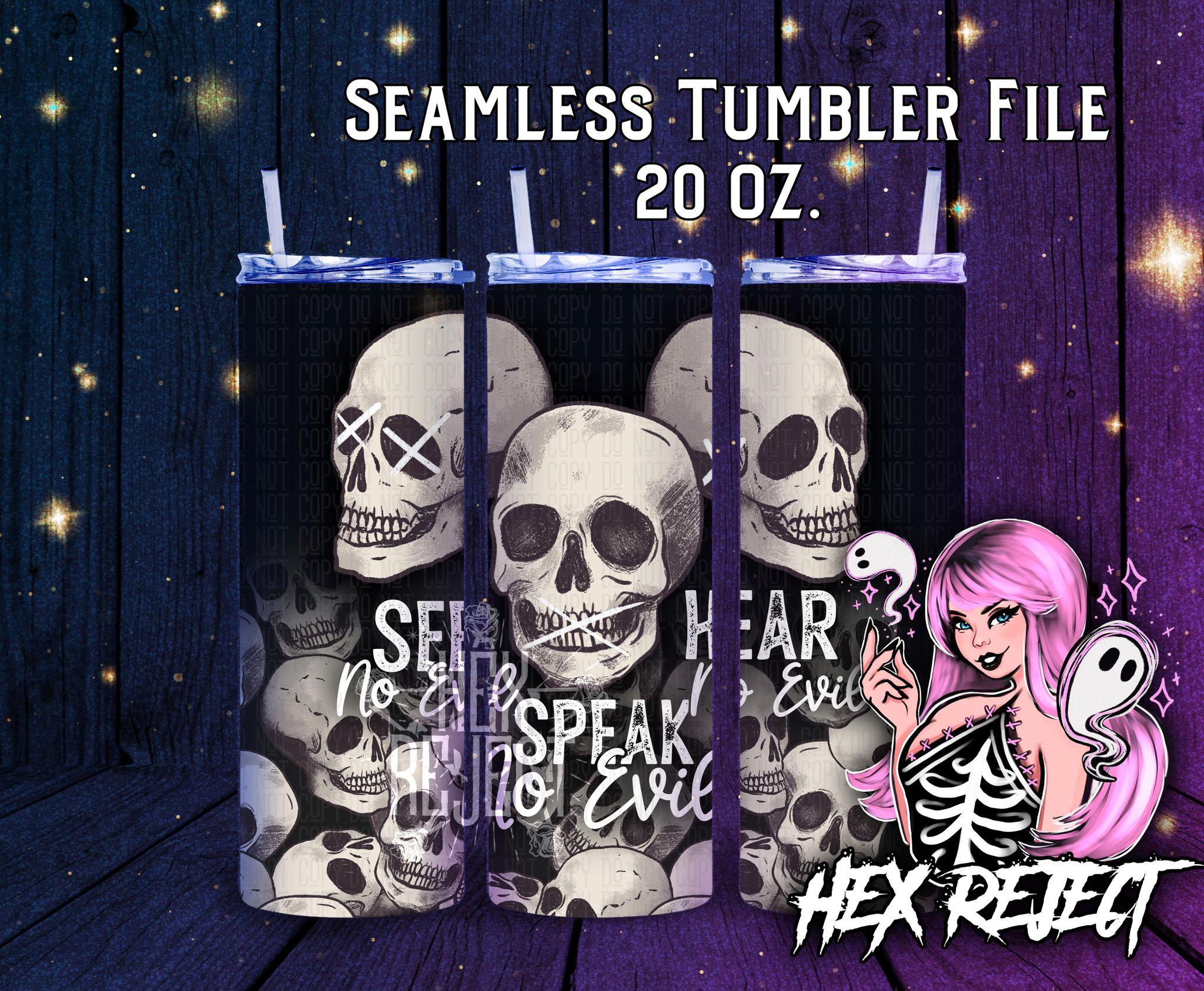 Neutralgoth Halloween - 20 oz. Tumbler Files - Hex Reject