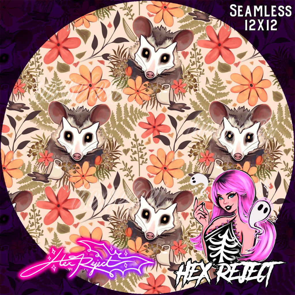 Opossum - Seamless file - Hex Reject