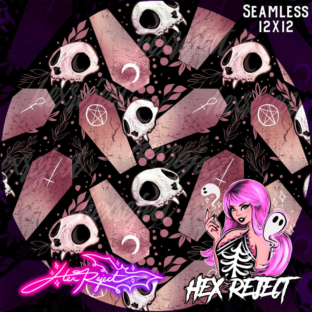 Pretty Dead (Neutrals) - Seamless file - Hex Reject