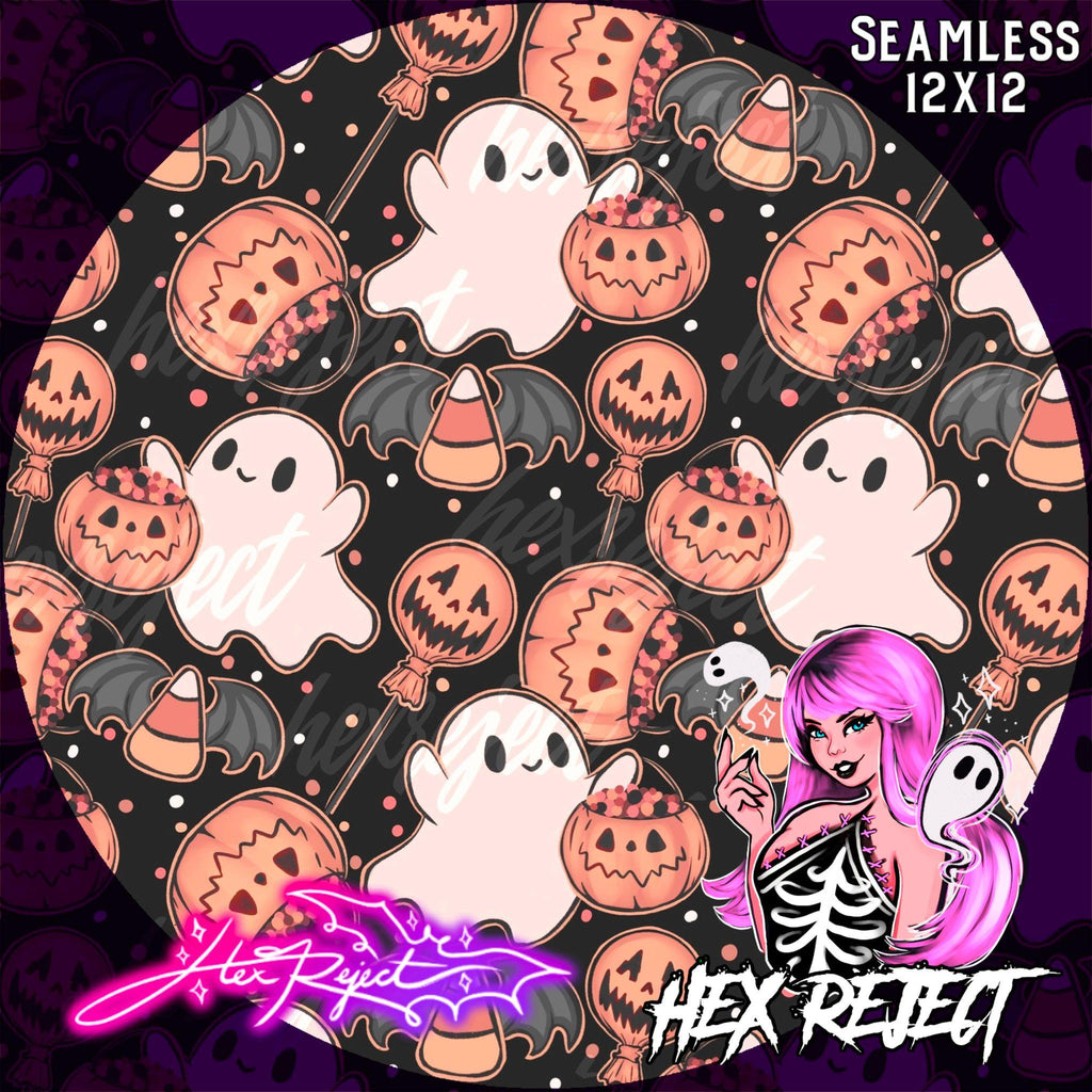 Trick or Treat - Seamless file - Hex Reject