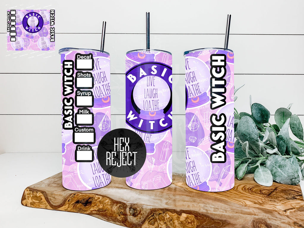 Basic Witch 20 oz Tumbler files - Hex Reject
