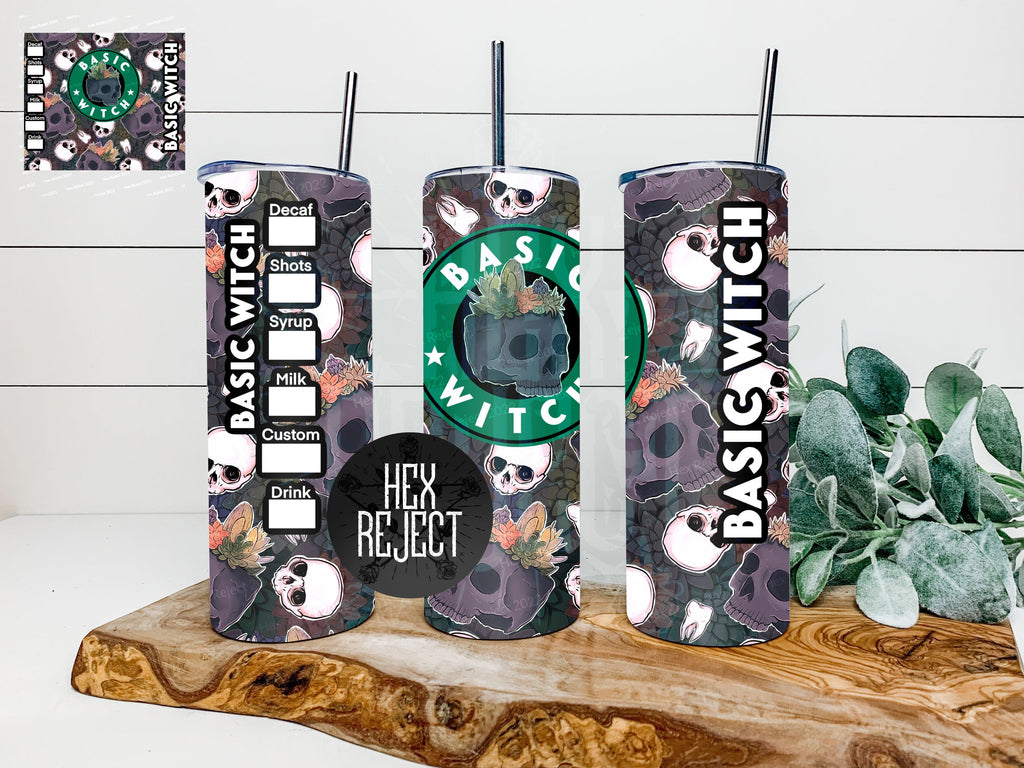 Basic Witch 20 oz Tumbler files - Hex Reject