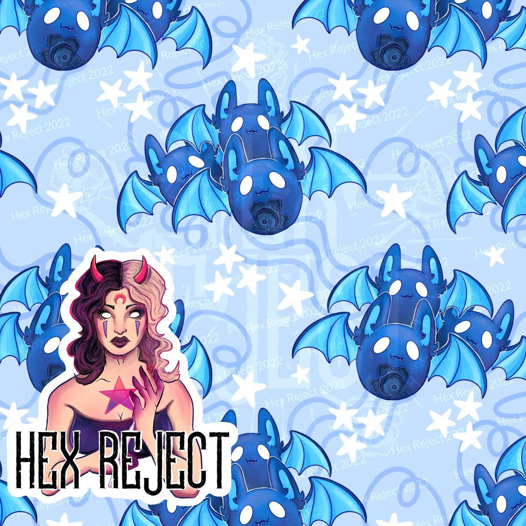 Blueberry bats - Seamless File - Hex Reject