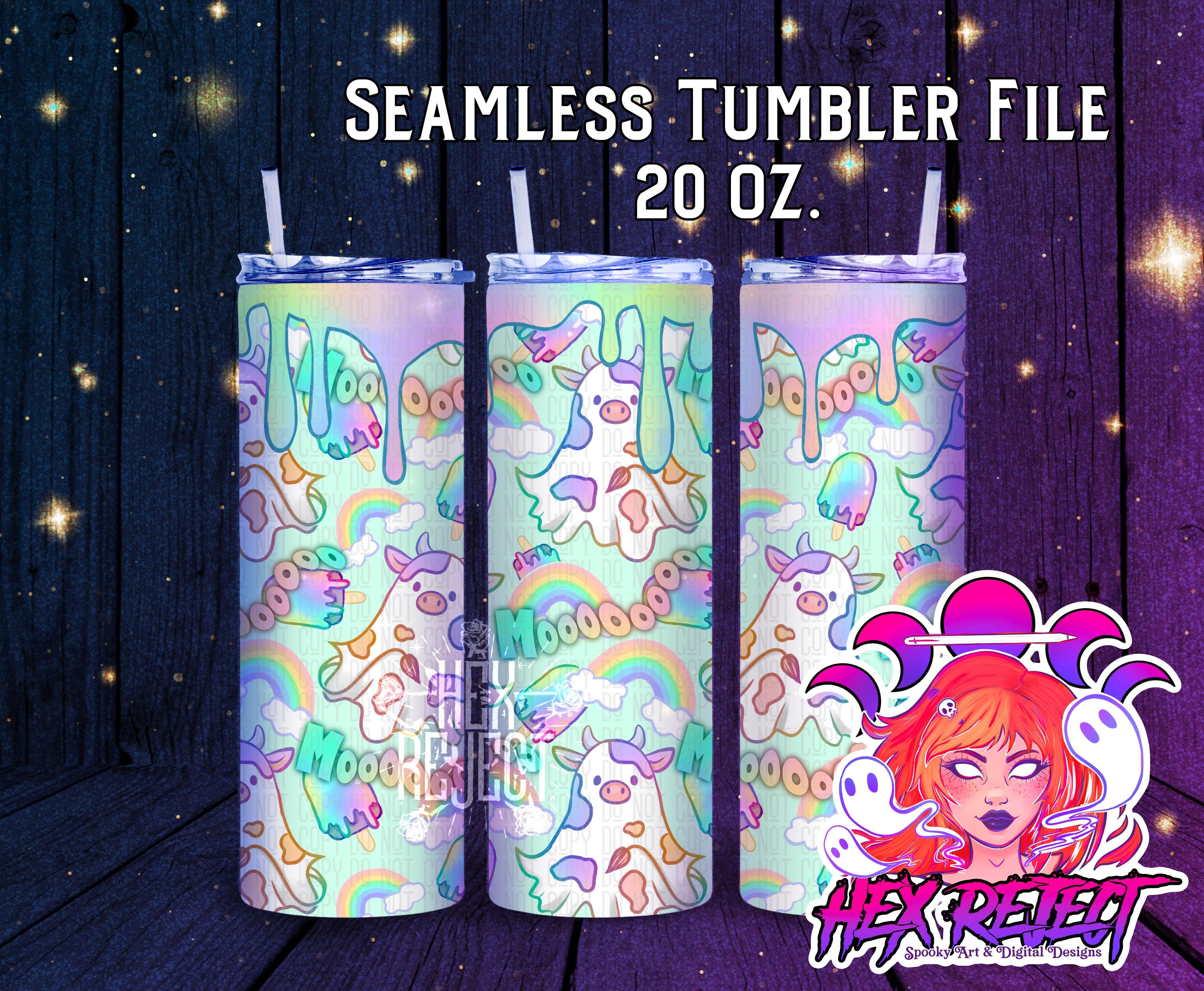 Boocow - Seamless 20 oz. Tumbler Files - Hex Reject