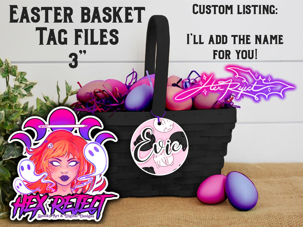 Custom Easter Basket Tag Files - Hex Reject