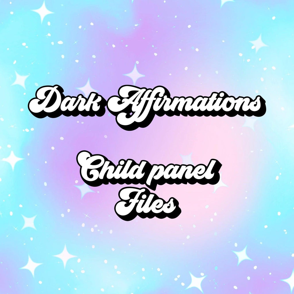 Dark affirmations - Child Panels - Hex Reject
