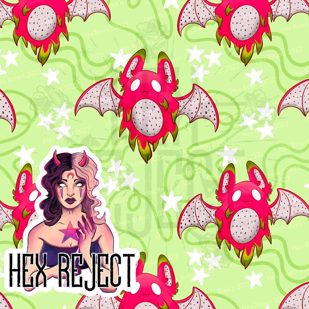 Dragonfruit bat - Seamless File - Hex Reject