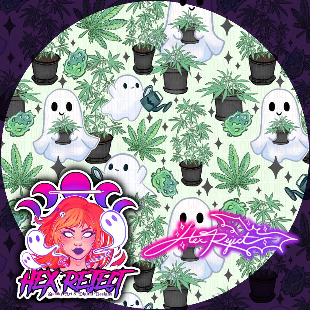 Ganja Ghosts - Seamless File - Hex Reject