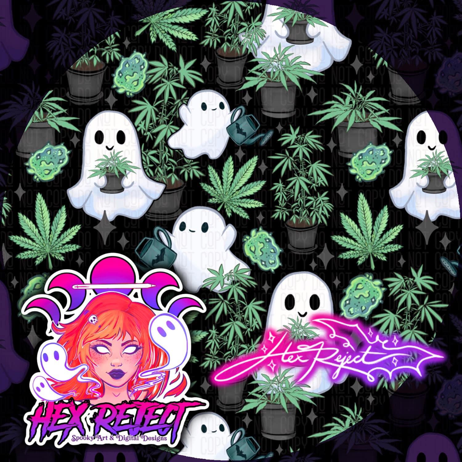 Ganja Ghosts - Seamless File - Hex Reject