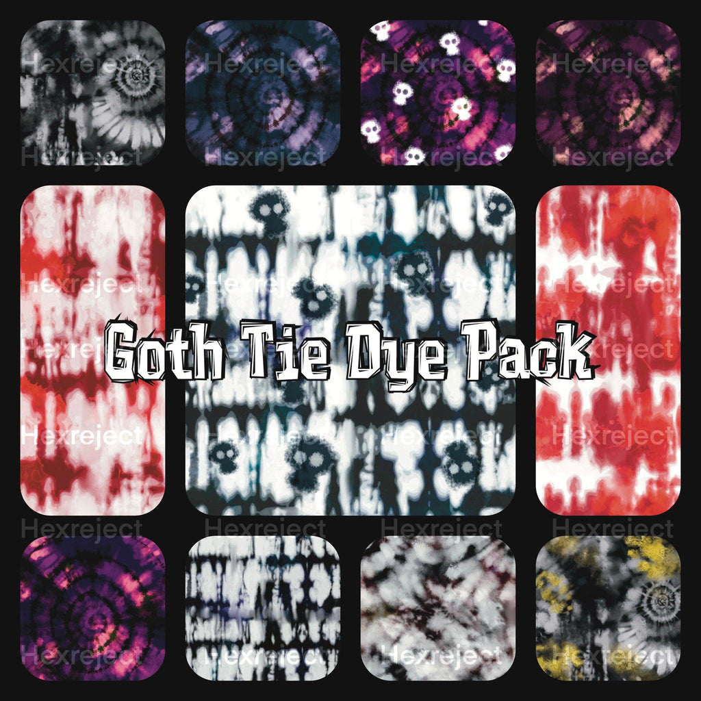 Goth Tie Dye Pack - seamless - Hex Reject