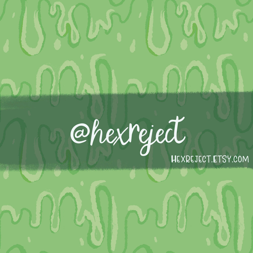 Green slime - seamless file - Hex Reject