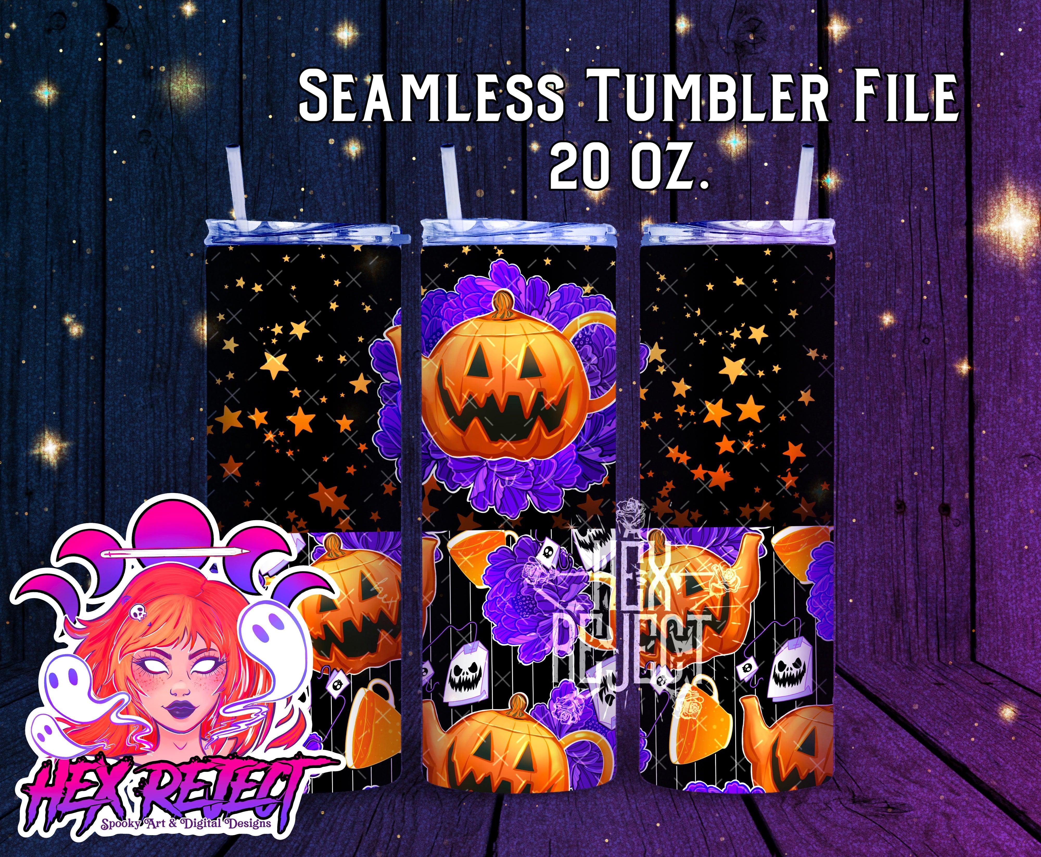 Halloween Tea Party - Tumbler file - Hex Reject