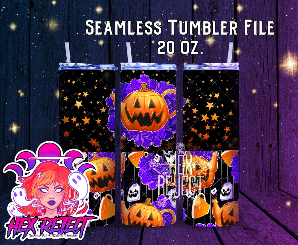 Halloween Tea Party - Tumbler file - Hex Reject