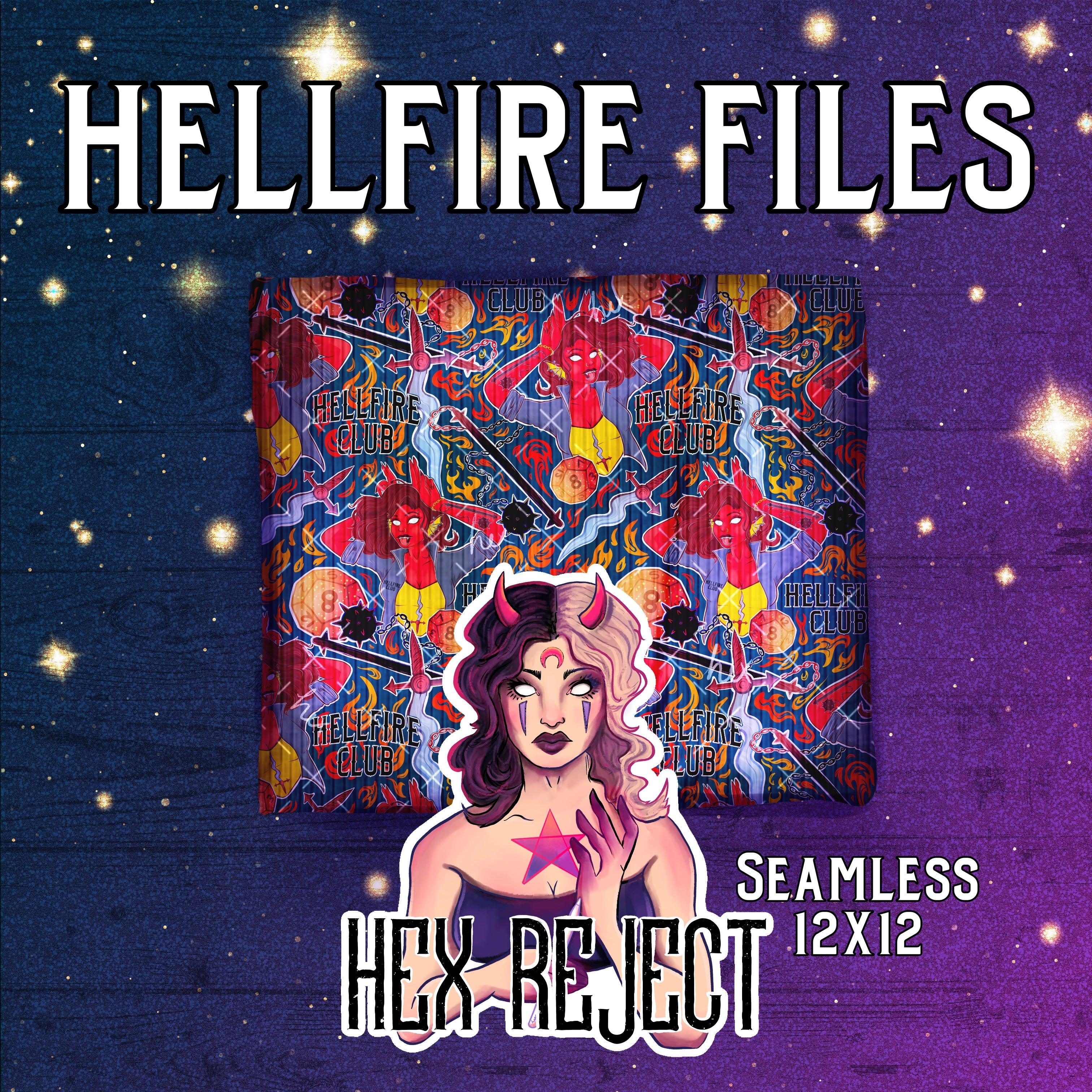 Hell🔥 - Seamless File - Hex Reject