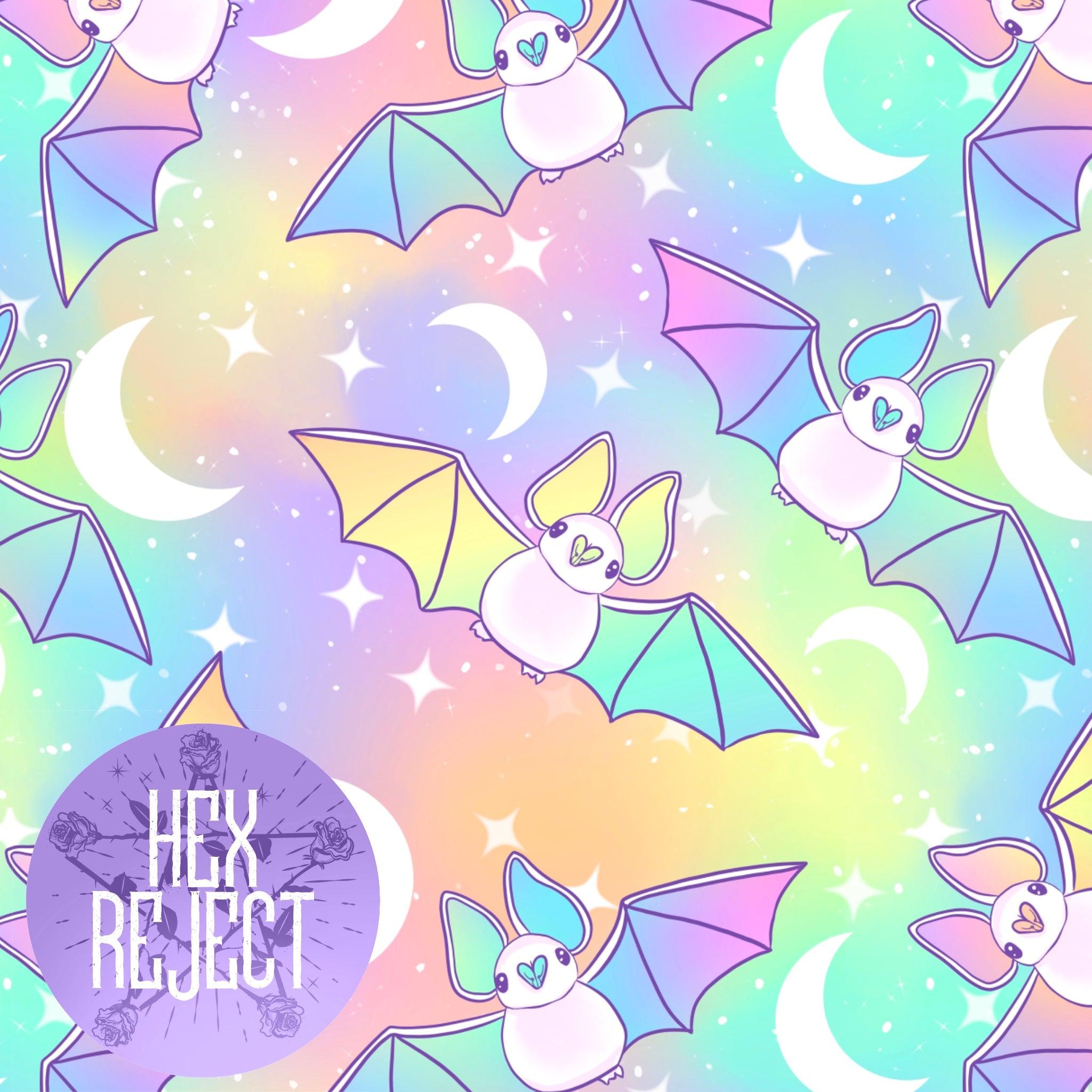 Insomniac - pastel bats - Seamless File - Hex Reject