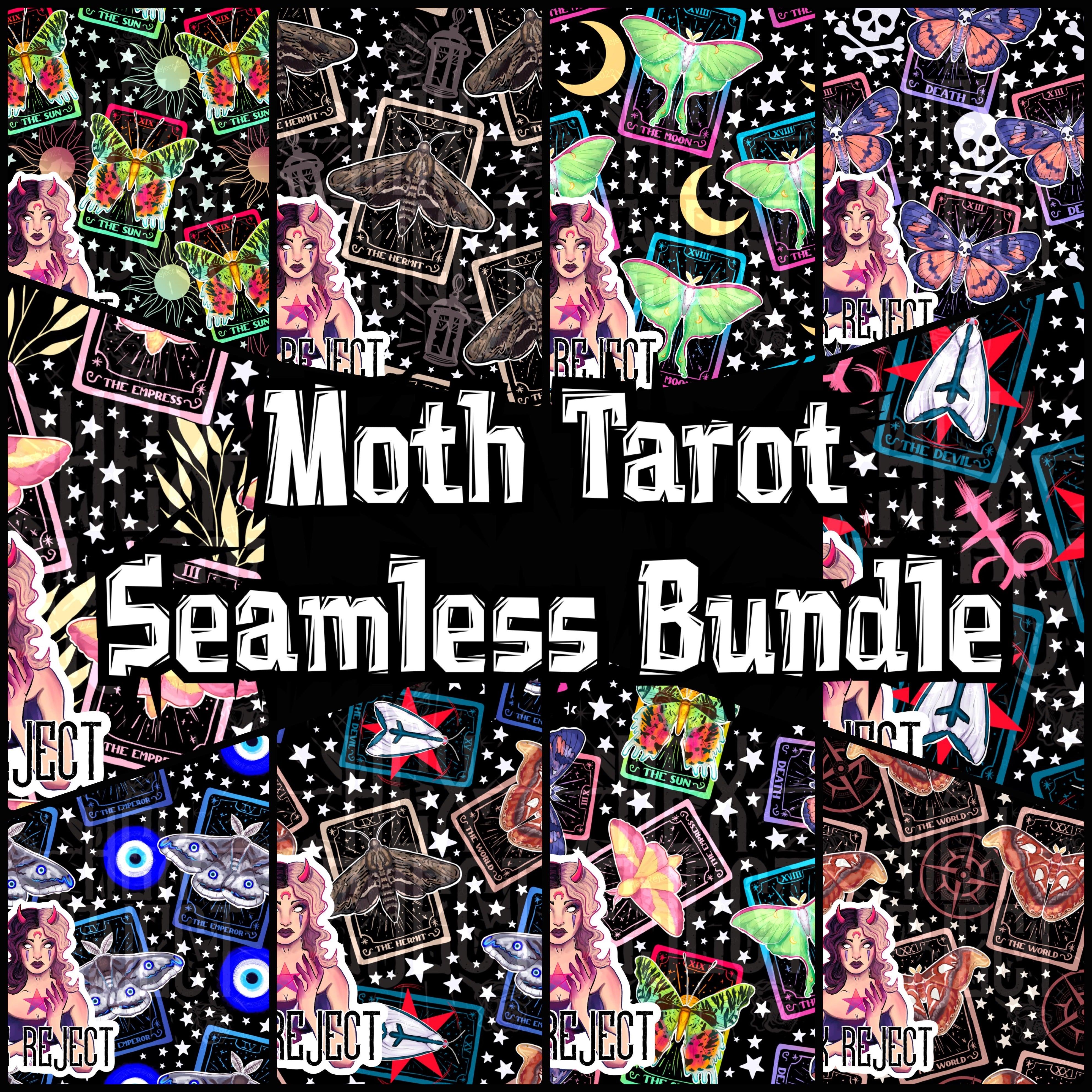 Moth Tarot - Seamless File Bundle - Hex Reject