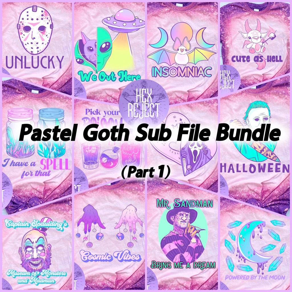 Pastel Goth Sub File bundle - Hex Reject