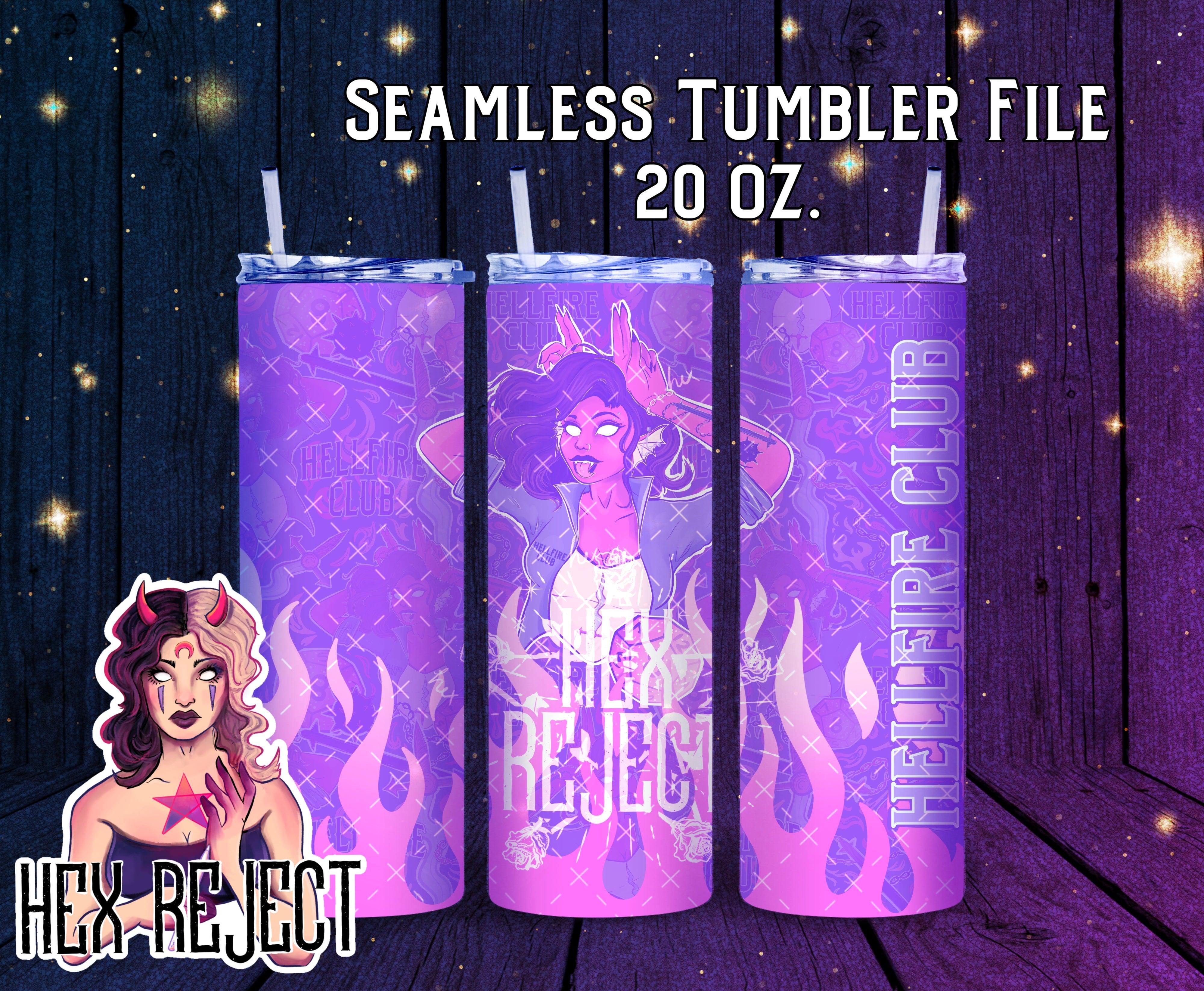 Pastel Hell🔥 - 20 oz. Tumbler File - Hex Reject