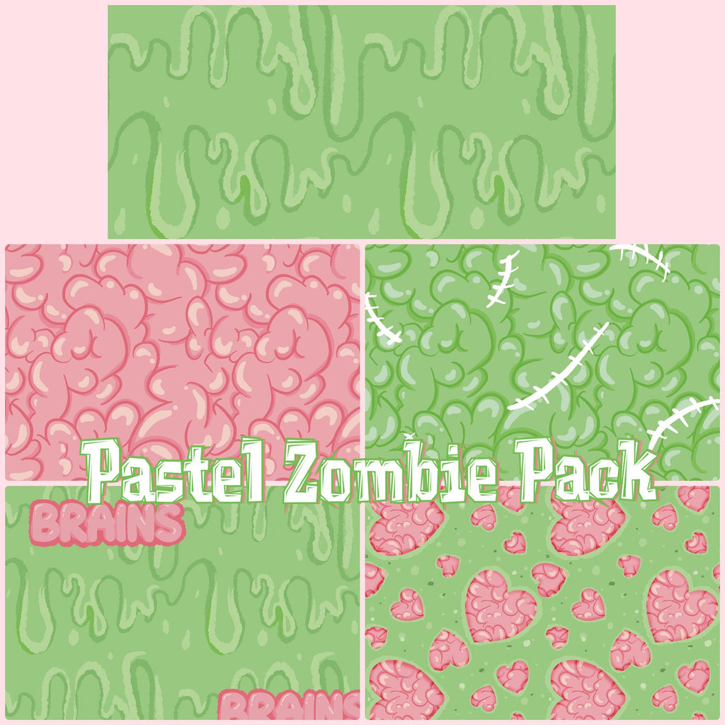 Pastel Zombie Pack - seamless files - Hex Reject
