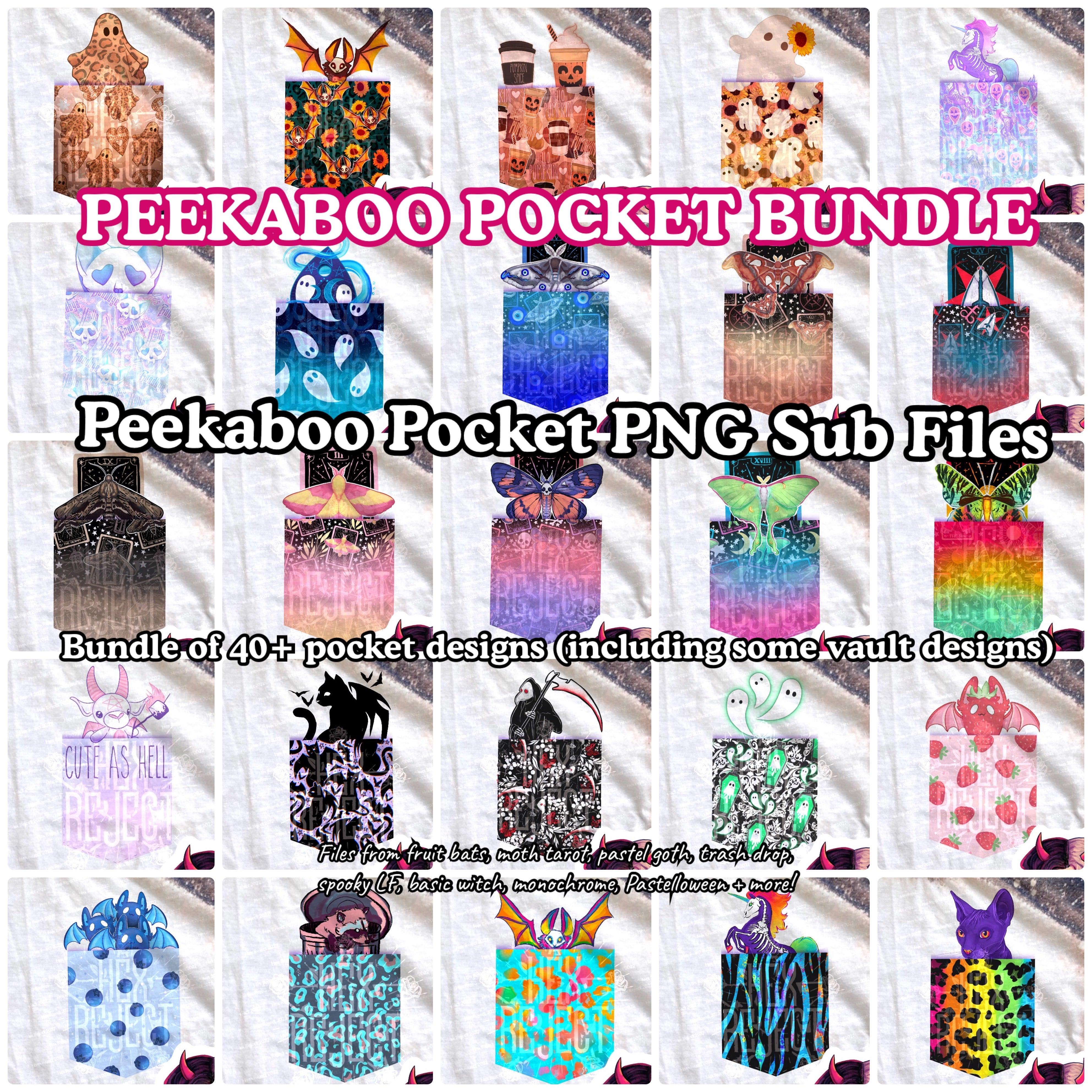 Peekaboo Pocket PNG bundle - Hex Reject