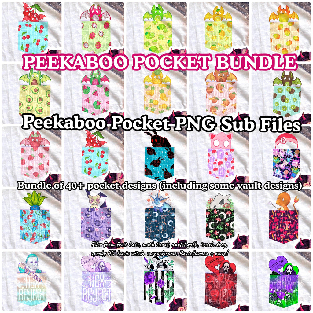 Peekaboo Pocket PNG bundle - Hex Reject