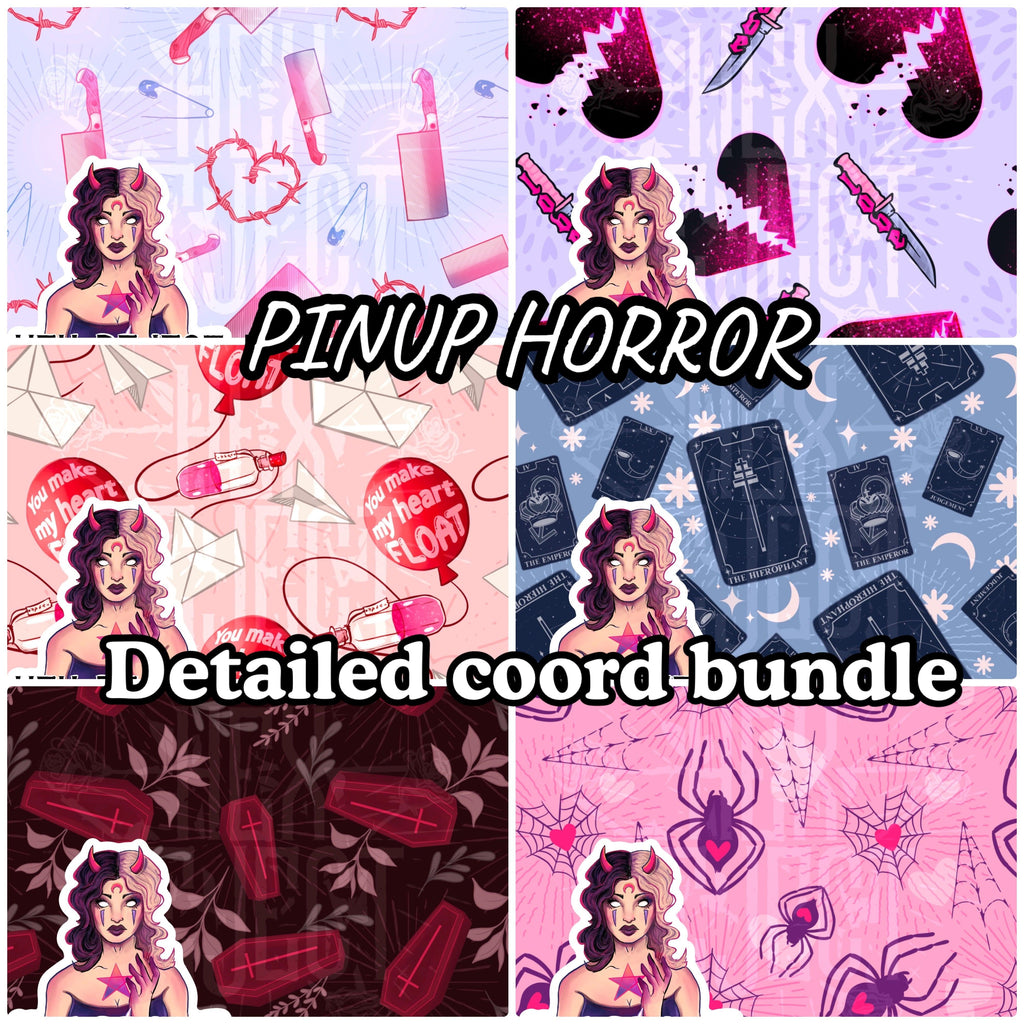 Pin-up Horror - Detailed Coords Seamless Bundle - Hex Reject
