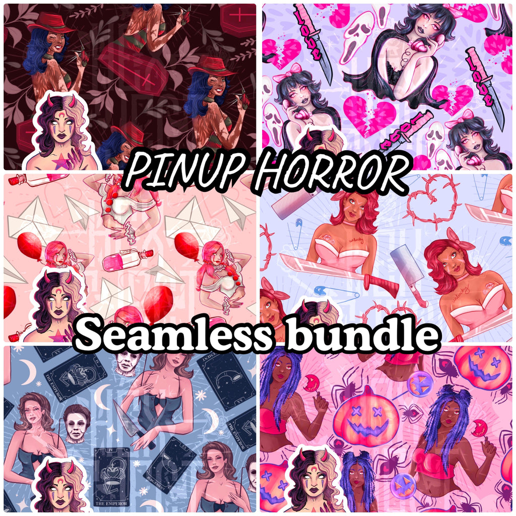 Pin-up Horror - Seamless Bundle - Hex Reject