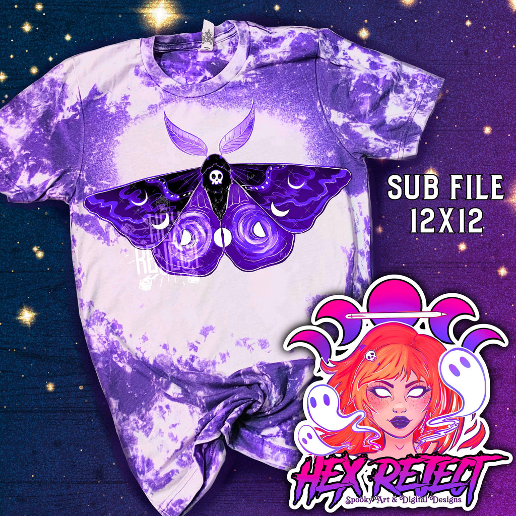 Purple Goth moth - Sub File - Hex Reject