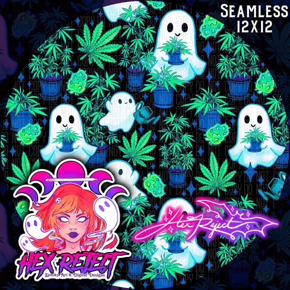 SECRET Ganja Ghosts - Seamless file - Hex Reject