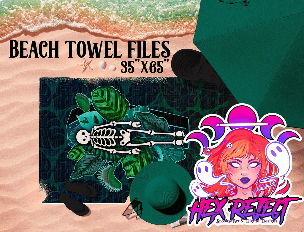Skeleplant - Beach Towel File - Hex Reject