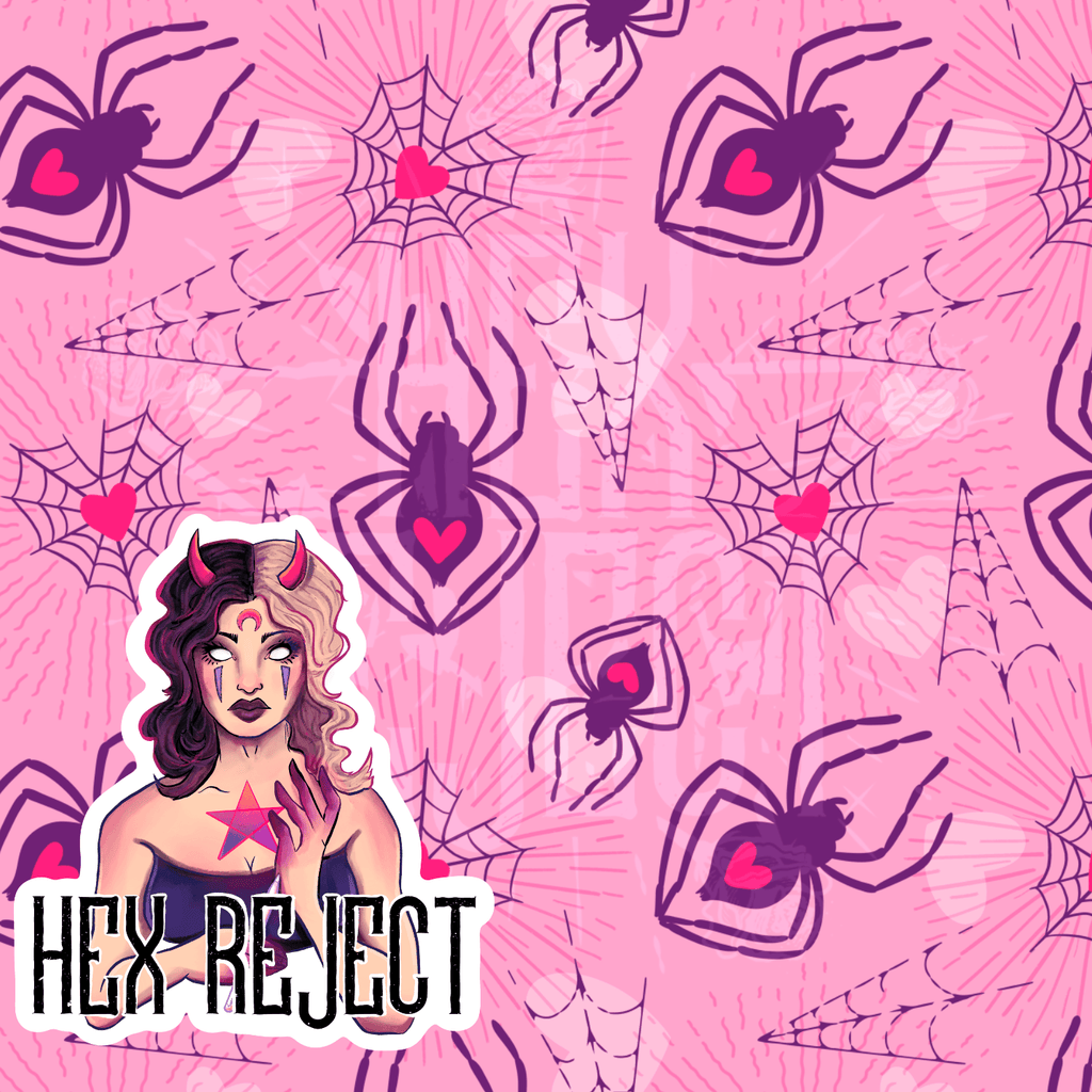 Spider Love - Seamless file - Hex Reject