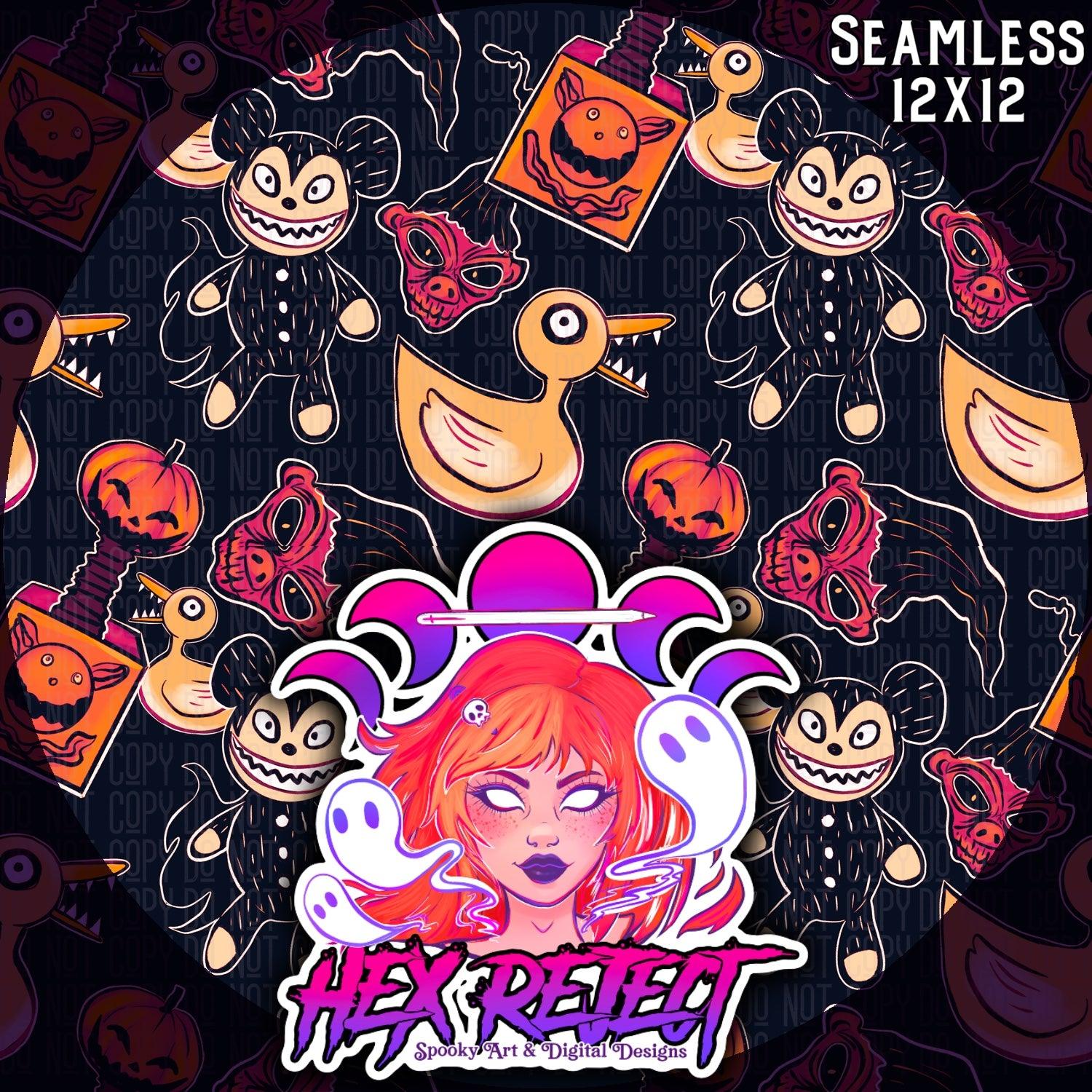 Spooky Toys - Seamless file - Hex Reject