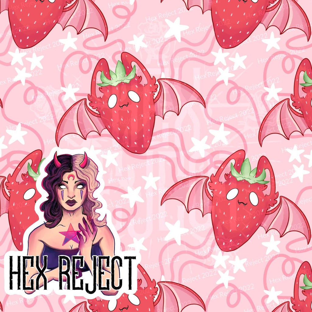 Strawberry bat - Seamless File - Hex Reject