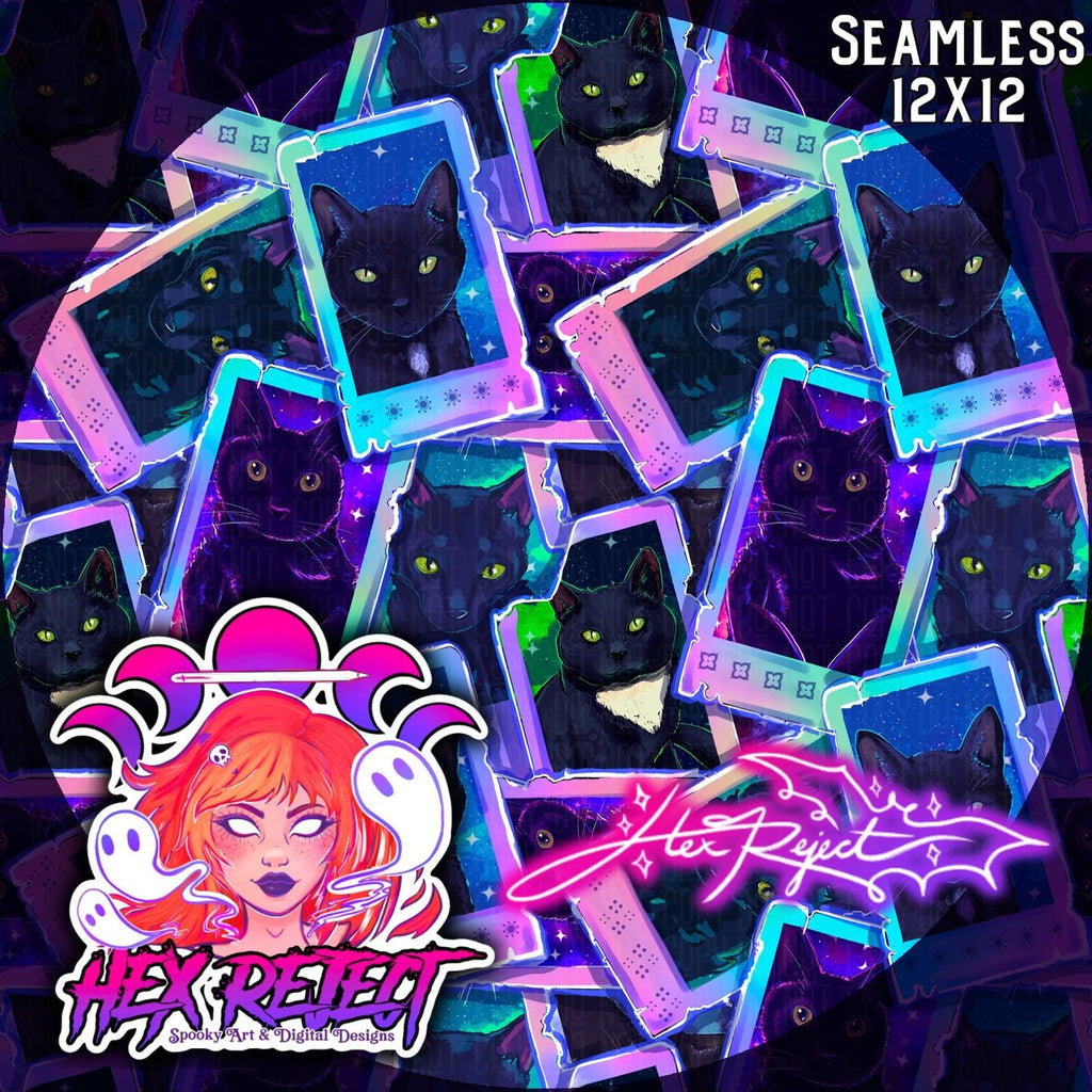 Void Cat Tarot - Seamless file - Hex Reject